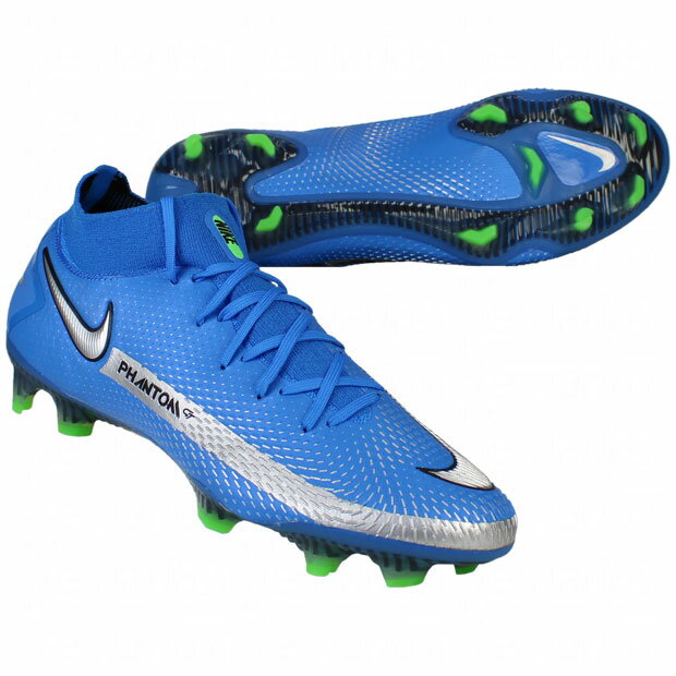 ファントム GT エリート DF FG　フォトブルー×メタリックシルバー　【NIKE|ナイキ】サッカースパイクcw6589-400