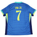 【ポイント15倍】ブラジル代表 2024 アウェイ 半袖レプリカユニフォーム 7.ヴィニシウスJR 【NIKE|ナイキ】ナショナルチームレプリカウェアーfj42...