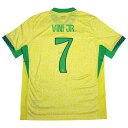 【ポイント10倍】ブラジル代表 2024 ホーム 半袖レプリカユニフォーム 7.ヴィニシウスJR 【NIKE|ナイキ】ナショナルチームレプリカウェアーfj428...