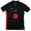 【ポイント15倍】ジュニア FCバルセロナ 24-25 アウェイ 半袖レプリカユニフォーム 【NIKE|ナイキ】クラブチームレプリカウェアーfn9148-010