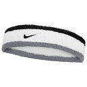 スウッシュ クラシック ヘッドバンド ホワイト×クールグレー 【NIKE|ナイキ】サッカーフットサルアクセサリーbn1000-122