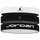 【10/20 ポイント10倍】ジョーダン エラスティックスポーツ ワイドヘッドバンド 3本パック ブラック×ホワイト 【NIKE|ナイキ】サッカーフットサルアク...