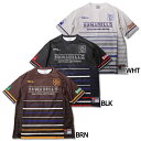 【ポイント15倍】ジュニア BORDER PRA SHIRT 半袖プラクティスシャツ 【SULLO|スージョ】サッカーフットサルジュニアウェアー17201040...