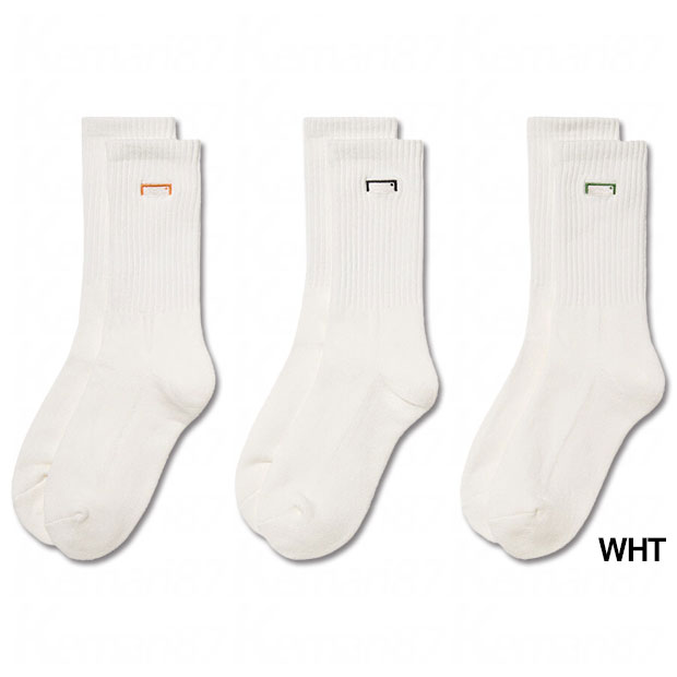 【12/4 20時よりポイント15倍】ボックスロゴ クルーソックス 3パック BOX LOGO CREW SOCKS 3 PACK 【GOALSTUDIO | ...