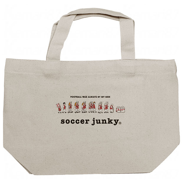 【10/30までポイント5倍】#サッカーは素晴らしい+2 オーガニックコットンミニトート　ナチュラル　【SoccerJunky|サッカージャンキー】サッカーフットサルバッグsj22b52-natのサムネイル