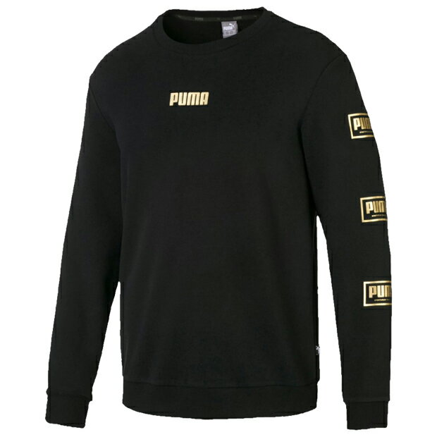 HOLIDAY クルースウェット　コットンブラック　【PUMA|プーマ】サッカーフットサルウェアー582308-01