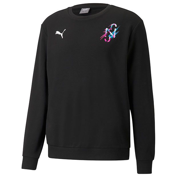 【5/11正午～5/14 11:59までポイント5倍】NJR CREATIVITY クルースウェット　プーマブラック　【PUMA|プーマ】サッカーフットサルウェアー605562-01