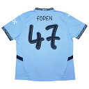 【ポイント10倍】マンチェスターシティ 24-25 ホーム 半袖レプリカユニフォーム 47.フィル・フォーデン(CUPフォント) 【PUMA|プーマ】クラブチー...