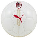 【ポイント10倍】ACミラン プレマッチボール MINI プーマホワイト 【PUMA|プーマ】サッカーボール1号球084545-08-min