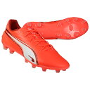 【ポイント10倍】プーマキング マッチ HG/AG グローイングレッド 【PUMA|プーマ】サッカースパイク108317-01