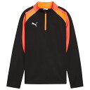 ジュニア INDIVIDUALLIGA 1/4 ジップトップ プーマブラック 【PUMA|プーマ】サッカーフットサルジュニアウェアー659831-07-1