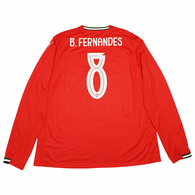 【12/4 20時よりポイント15倍】ポルトガル代表 2025 ホーム 長袖レプリカユニフォーム 8.ブルーノ・フェルナンデス 【PUMA|プーマ】ナショナルチ...