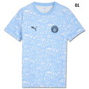 【5/15までポイント15倍】ジュニア マンチェスターシティ FTBLCULTURE AOP 半袖Tシャツ 【PUMA|プーマ】クラブチームウェアー782675