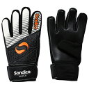 【ポイント10倍】ジュニア マッチ GKグローブ ブラック 【Sondico|ソンディコ】サッカーフットサルゴールキーパーグローブ25-832007-03