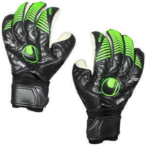 エリミネーターアブソルートグリップビオニークプラスブラック×フローグリーン【Uhlsport|ウール】サッカーフットサルゴールキーパーグローブ1011010-01