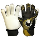 【10/30までポイント5倍】パワーライン エリート スターターソフト ブラック×ゴールド 【Uhlsport|ウールシュポルト】サッカーフットサルゴールキーパ...
