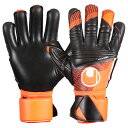【ポイント10倍】スーパーレジスト ハーフネガティブ フローオレンジ×ホワイト 【Uhlsport|ウールシュポルト】サッカーフットサルゴールキーパーグローブ1...