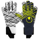 プレディクション ウルトラグリップ ハーフネガティブ ネイビー×フローイエロー 【Uhlsport|ウールシュポルト】サッカーフットサルゴールキーパーグローブ1...