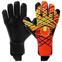 ファイアエディション ウルトラグリップ ハーフネガティブ フローレッド×フローイエロー 【Uhlsport|ウールシュポルト】サッカーフットサルゴールキーパーグ...