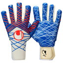 プレディクション ウルトラグリップ ハーフネガティブ ホワイト×ロイヤル 【Uhlsport|ウールシュポルト】サッカーフットサルゴールキーパーグローブ1011...