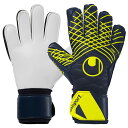 【ポイント10倍】プレディクション スーパーソフト ネイビー×フローイエロー 【Uhlsport|ウールシュポルト】サッカーフットサルゴールキーパーグローブ10...