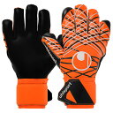 Uhlsport スーパーレジスト+ ハーフネガティブ フローオレンジ×ホワイト
