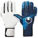 【ポイント10倍】アブソルートグリップ タイト ハーフネガティブ ネイビー×フローブルー 【Uhlsport|ウールシュポルト】サッカーフットサルゴールキーパー...