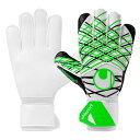 【ポイント10倍】ソフト アドバンスド ホワイト×ブラック 【Uhlsport|ウールシュポルト】サッカーフットサルゴールキーパーグローブ1011369-01