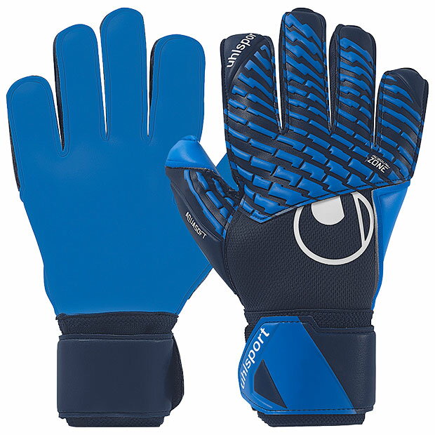 【12/4 20時よりポイント10倍】アクアソフト ネイビー×パシフィックブルー 【Uhlsport|ウールシュポルト】サッカーフットサルゴールキーパーグローブ...