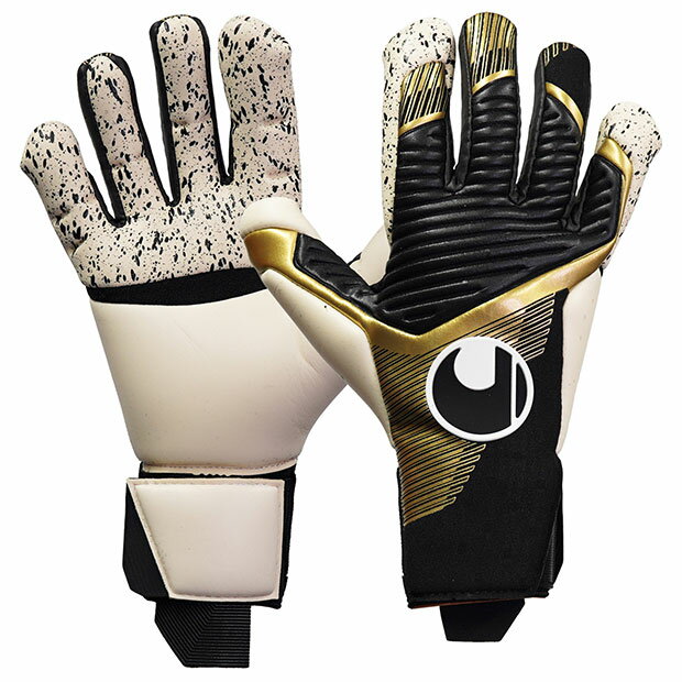 【12/4 20時よりポイント10倍】パワーライン エリート フレックスカット ハーフネガティブ ブラック×ゴールド 【Uhlsport|ウールシュポルト】サッ...