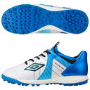 【ポイント10倍】ジュニア アクセレイター TR JR WIDE ホワイト×ブルー 【UMBRO|アンブロ】サッカージュニアトレーニングシューズuf5sfct1...