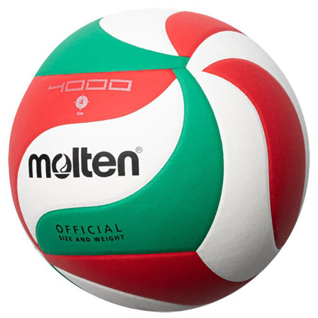 【11/16までポイント15倍】バレーボール 4000 ホワイト×レッド 【molten|モルテン】バレーボール4号球v4m4000