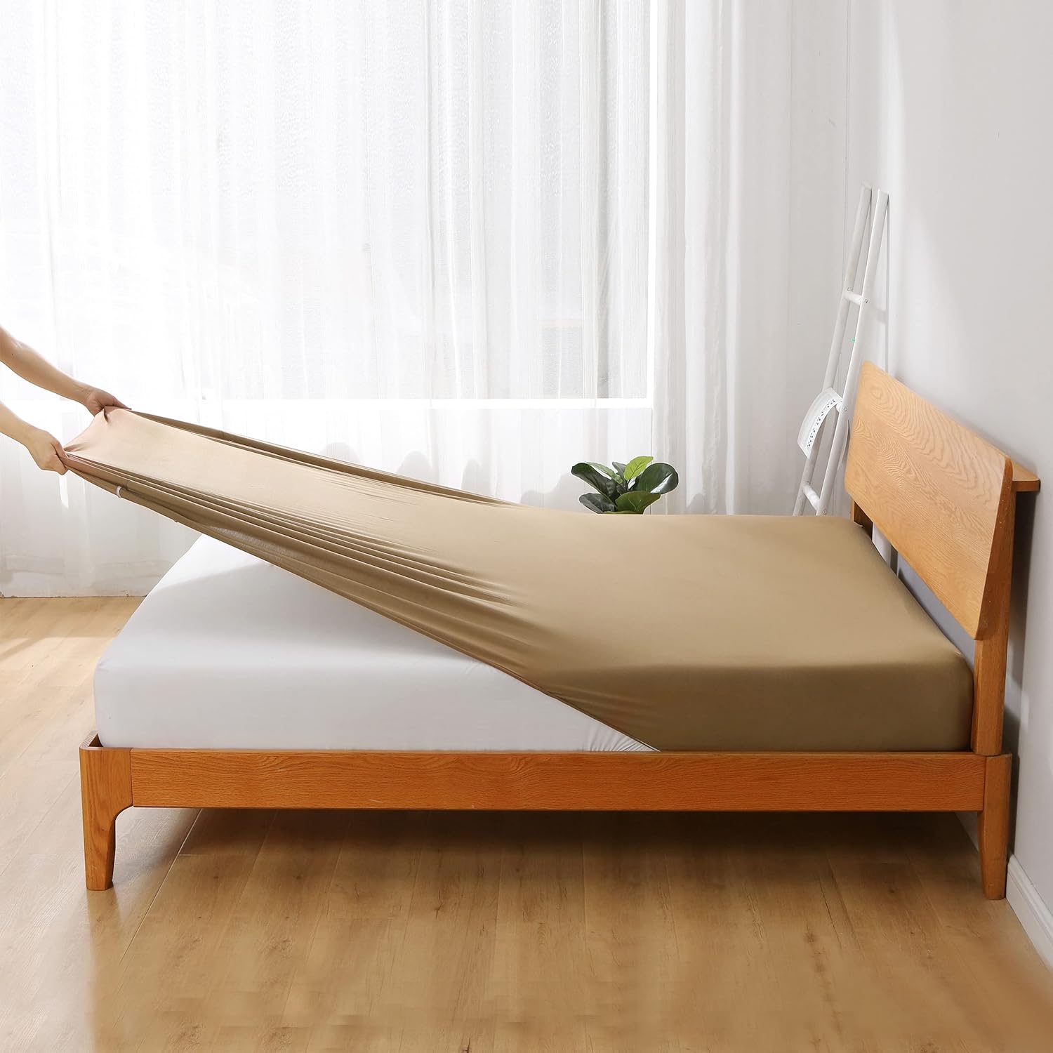 ボックスシーツ ぴったり ベッドカバー マットレス・敷ふとん兼用 通気性 オールシーズン 柔らかい ベッドシーツ 毛玉なし ゴム付き