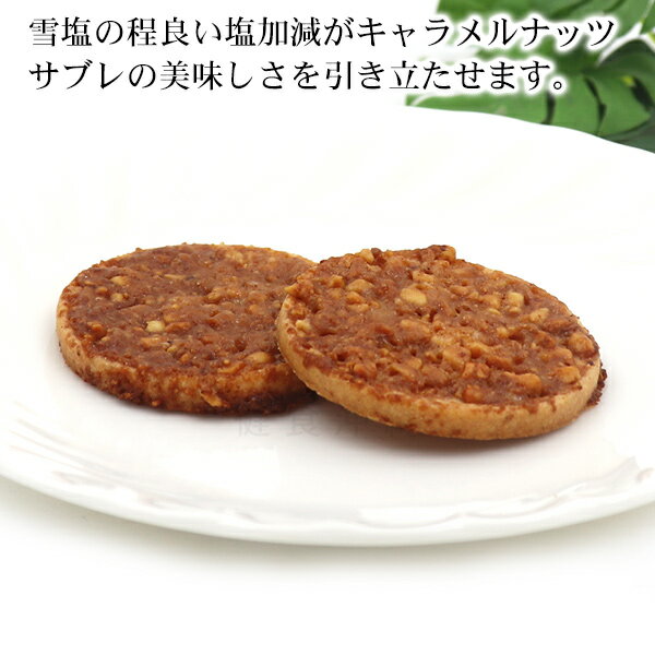 沖縄塩キャラメルナッツサブレ 20枚入　/沖縄お土産 お菓子 雪塩使用