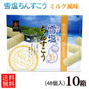 雪塩ちんすこう ミルク風味 48個入×10箱セット【送料無料】　/沖縄お土産 沖縄 土産 おみやげ お菓子 南風堂 1