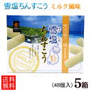 雪塩ちんすこう ミルク風味 48個入×5箱セット【送料無料】 /沖縄お土産 沖縄 土産 おみやげ お菓子 南風堂