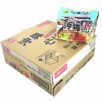 ◆ 沖縄そば(カップ・ラーメン)　◆ こちらもどうぞ！ 内容量 6パック入り（1パック5食入り。1食89g） 原材料 油揚げめん（小麦粉、植物油脂、精製ラード、でん粉、食塩、卵白）食塩、醤油、魚介エキス、香辛料、ポークエキス、チキンエキス、コンブエキス、ねぎ、植物油、調味料（アミノ酸等）、炭酸カルシウム、かんすい、酸化防止剤（ビタミンE）、カラメル色素、PH調整剤、クチナシ色素（原材料の一部に乳成分・ゼラチンを含む） 賞味期限 4ヶ月 保存方法 高温多湿を避ける 配送方法マルちゃん沖縄そば(1ケース！30食入り)沖縄限定販売！！ ラーメンみたいに簡単に作れちゃう！ あっさりしているのにしっかり美味しい沖縄そばの登場です♪ インスタントの沖縄そばは数多く発売されていますが・・・このマルちゃんの「沖縄そば」は一味違います！ 麺が平らでフットチーネのような歯ごたえが魅力♪ あっさりしているのにかつお＆ソーキのだしが効いていてとっても美味しいんですO(≧∇≦)O ◆沖縄そばマメ知識 20年以上前に、「そば粉」を20％使用していない麺は【そば】という名称を使用していはいけない！！っという規制があり、 沖縄そばは、100％小麦粉を使用しているので、その規制の対象になってしまいました。 しかし！！！！ 古くから【沖縄そば】という名称で親しまれてきているので、【沖縄そば】という名称をそのまま残したい！ っと言うことで、沖縄製麺協同組合が運動を続け、1978年10月17日、ついに【沖縄そば】という名称の認定をうけることが出来ました。 その記念として、10月17日は【沖縄そばの日】となりました。 毎年、沖縄県内のあちこちでイベントが行われます。 ちなみに、自他ともに認める!?そばジョーグーの私は、毎年この日が楽しみなんですo(^ー^)o 今年ももちろん、そばの日限定のそばを食べ歩きしちゃいました♪