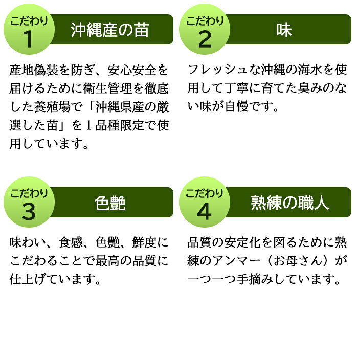 ふくらむぷちぷち海ぶどう 箱入り 50g　/沖縄産 塩水漬