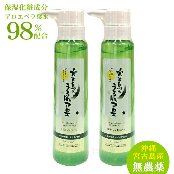 【送料無料レターパック発送】宮古島のうる肌アロエ 300g×2本セット　│アロエベラジェル 保湿ジェル│