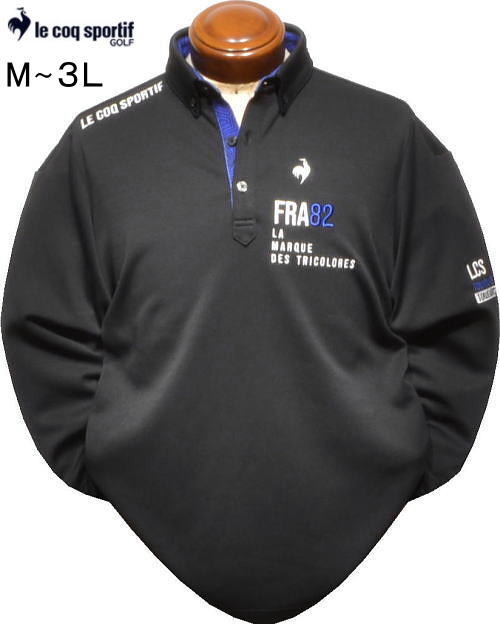ルコックゴルフ メンズ 長袖ポロシャツ LG4FLS05M M/L/LL/3L