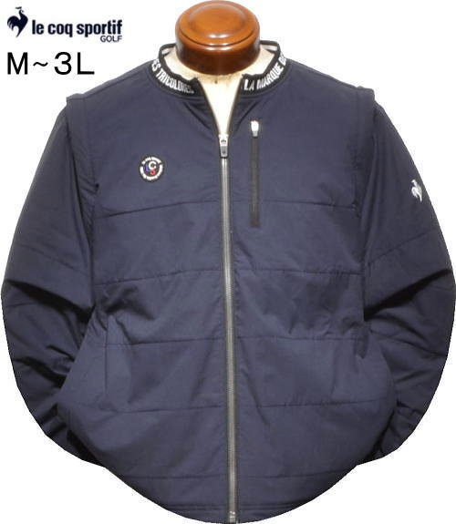 ルコックゴルフ 2WAYブルゾン メンズ LG4FWB06M M/L/LL/3L