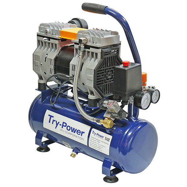 樂天商城 - イリイ 1馬力小型オイルレスコンプレッサー 静音 9L TR－405EC