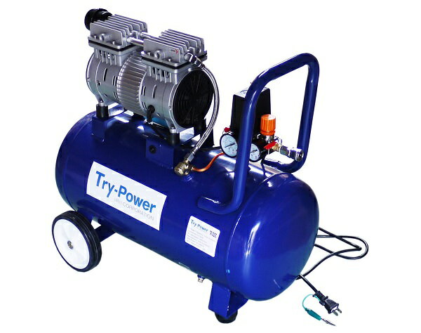 1馬力 オイルレスコンプレッサー 静音 9L