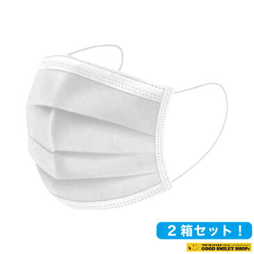 フェイスマスク100枚 マスク 三層構造 50枚入り*2箱セット （100枚！！） MASK PM2.5 花粉 細菌 衛生 ウイルス ガード ふつうサイズ BFE 99％カット