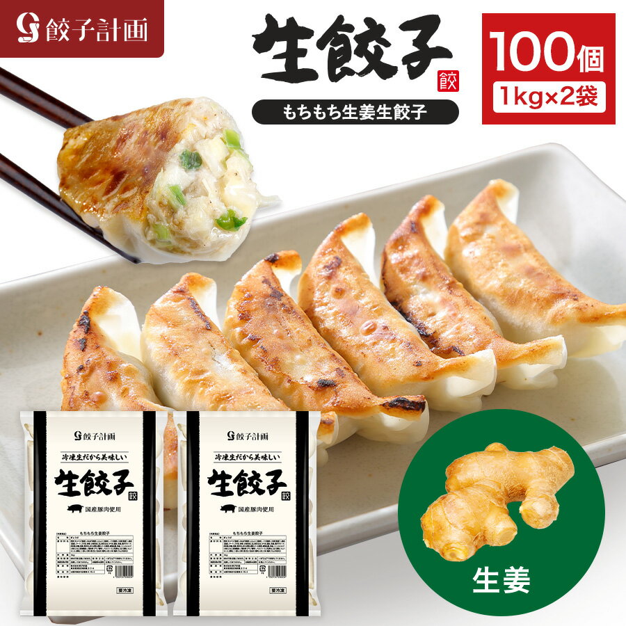 餃子計画 もちもち生姜 生餃子 1kg * 