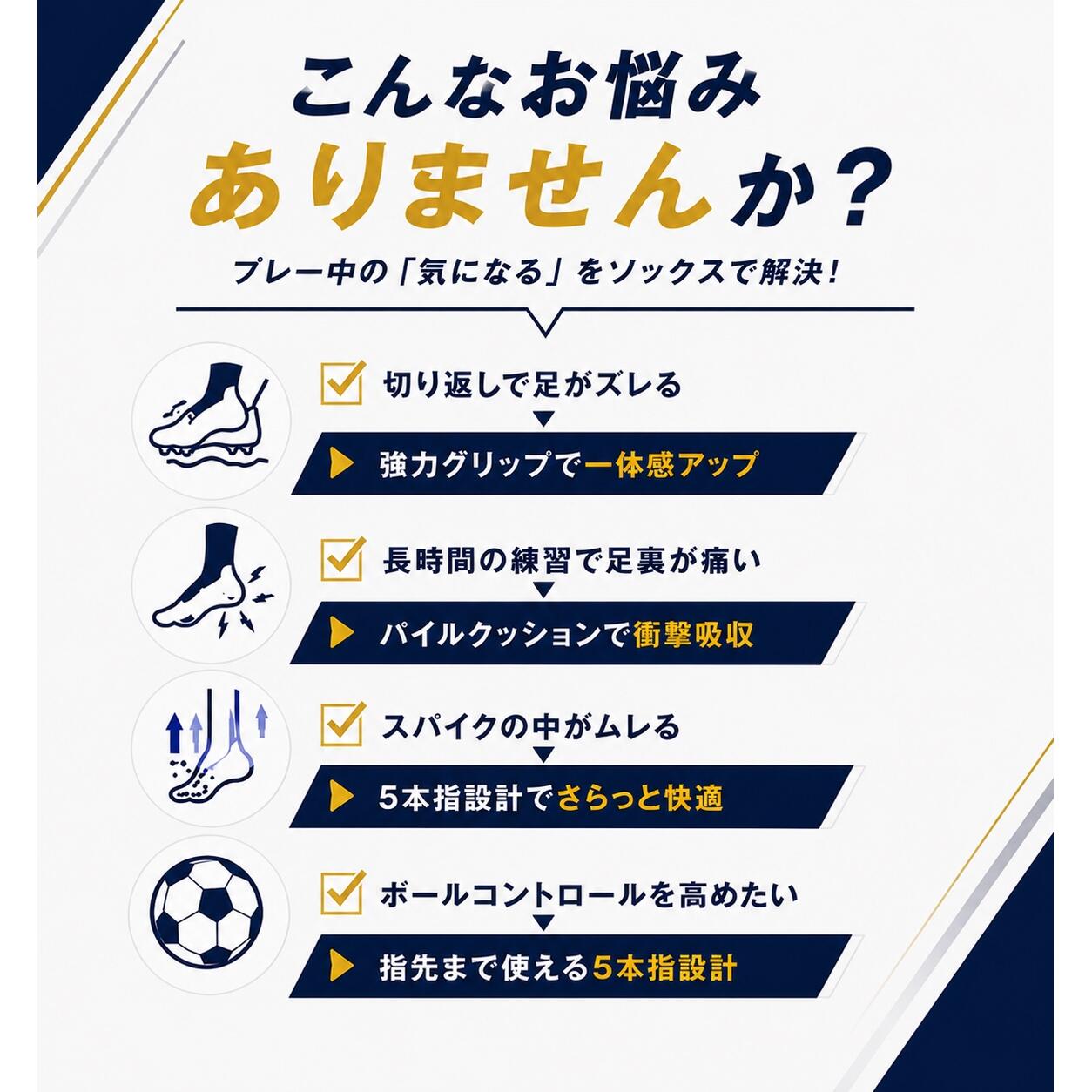 サッカーソックス 子供 5本指ソックス 滑り止め サッカー ソックス ジュニア 5本指...
