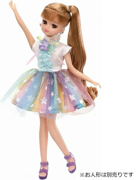 リカちゃん ドレス LW-02 レインボーシャワー【新品】 (リカちゃん人形 着せ替え人形 女の子向け タカラトミー)