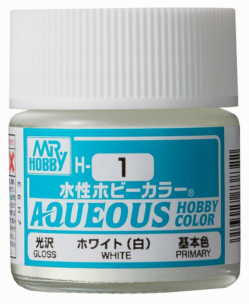 塗料 H-1 ホワイト(白)【新品】 GSIクレオス 水性ホビーカラー
