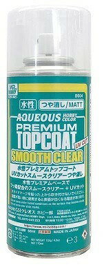 塗料 B604 水性プレミアムトップコート UVカットスムースクリアースプレー つや消し GSIクレオス 水性ホビーカラー