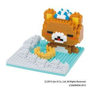 【新品】【nano block】リラックマ温泉 リラックマ&とっくり NBH_082【ナノブロック】のサムネイル